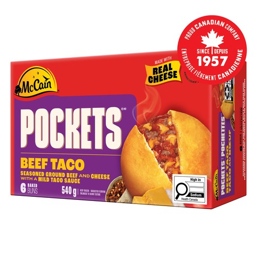 McCain Frozen Taco Pockets Beef 6 x 90 g