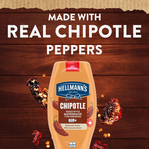 Hellmann's Mayonnaise Dressing Mild Chipotle 340 ml