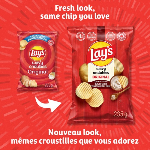 Lay's Wavy Potato Chips Original 235 g