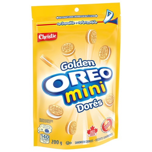 Oreo Mini Sandwich Cookies Golden 200 g