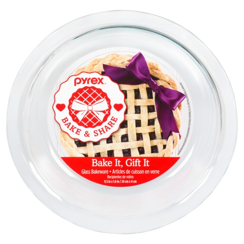 Pyrex Easy Grab Pie Plate 9.5-Inch 1 Pack