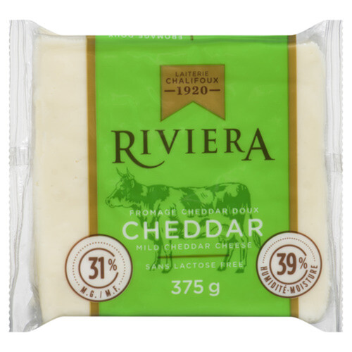 Riviera LactoseFree White Cheddar Cheese Mild 375 g Voilà Online