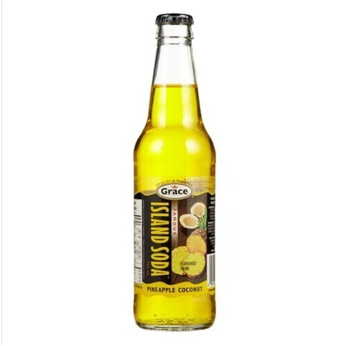 Grace Island Soda Pineapple Coconut 355 ml (bottle)