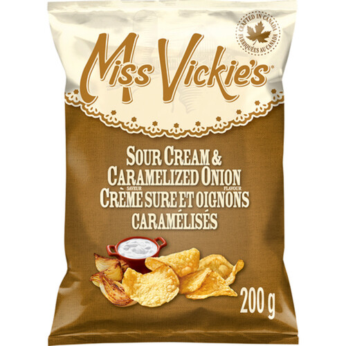 Miss Vickie's Potato Chips Sour Cream & Caramelized Onion 200 g