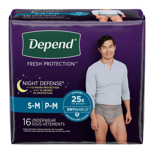 Depend Night Defense Incontinence Overnight Underwear for Women, Medium, 15  Ea