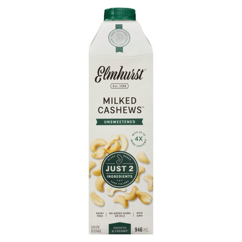 Elmhurst Milked Cashews Beverage Unsweetened 946 ml