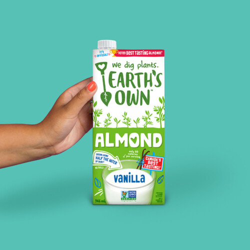 Earth's Own Almond Milk Vanilla Dairy-Free Plant-Based Beverage 946 ml