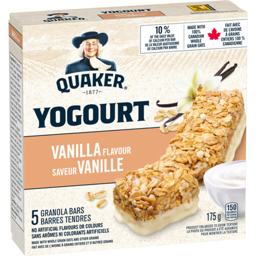 Quaker Granola Bars Yogurt Vanilla 5 x 35 g