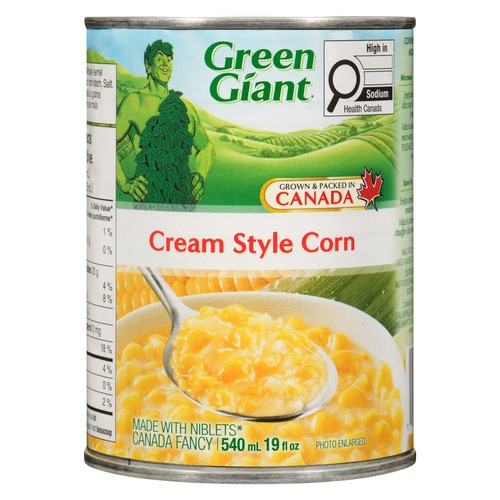 Green Giant Canned Corn Niblets Cream Style 540 ml