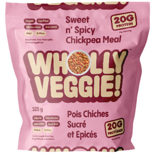 Wholly Frozen Veggie Sweet & Spicy Chickpea Meal 325 g