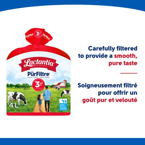 Lactantia PurFiltre 3.25% Whole Milk 4 L