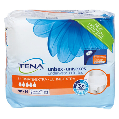 Tena Ultimate Protective Underwear Small 14 EA