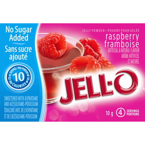 Jell-O Light Jelly Powder Gelatin Mix Raspberry 10 g