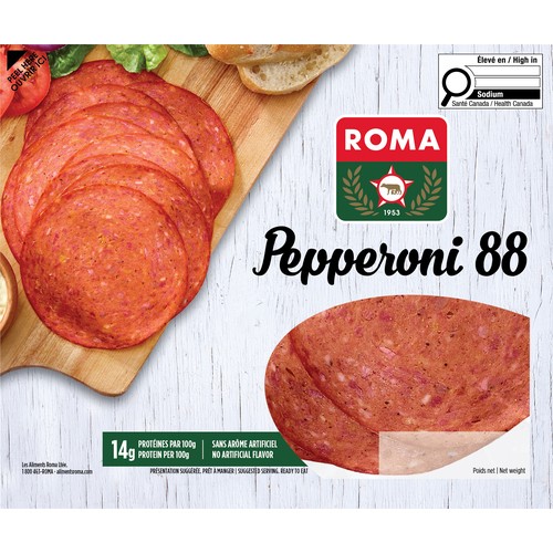 Roma Sliced Pepperoni 88 4" 175 g