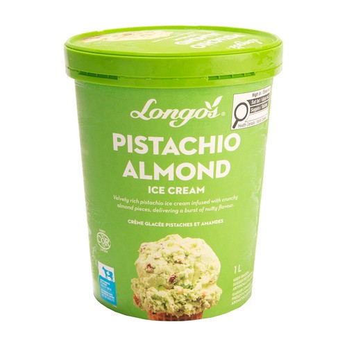 Longo's Ice Cream Pistachio Almond 1 L