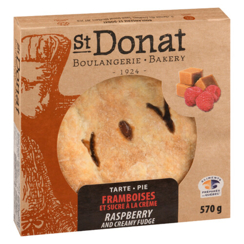 Boulangerie St-Donat Frozen Pie Raspberry Creamy Fudge 570 g