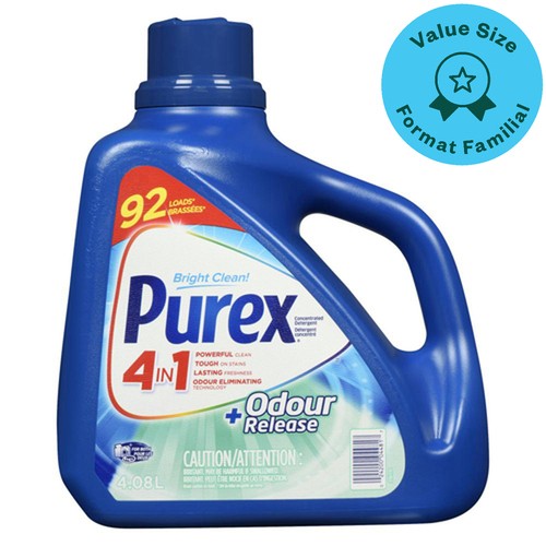 Purex 4 In 1 Odour Release Liquid Laundry Detergent 4.08 L