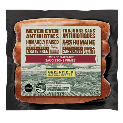 Greenfield Natural Meat Co. Smoked Sausages 300 g