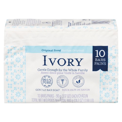 Ivory Bar Soap Original 10 x 90 g