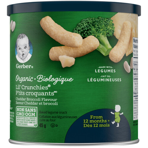 Gerber Organic Broccoli Lil' Crunchies 45 g