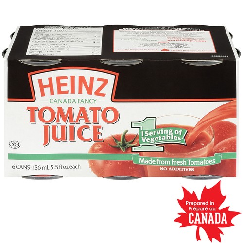 Heinz Tomato Juice Club Pack 6 x 156 ml (cans)