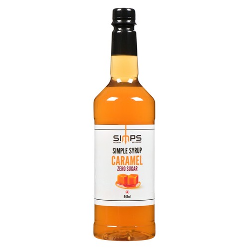 Simps Modern Beverage Simple Syrup Zero Sugar Caramel 946 ml