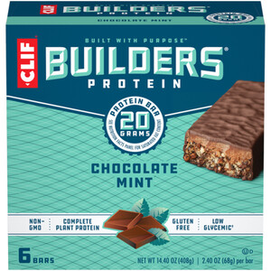 Clif Builders Protein Bars Chocolate Mint 408 g