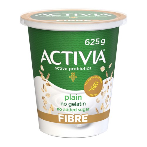 Activia Probiotics Yogurt Fiber Plain 625 g