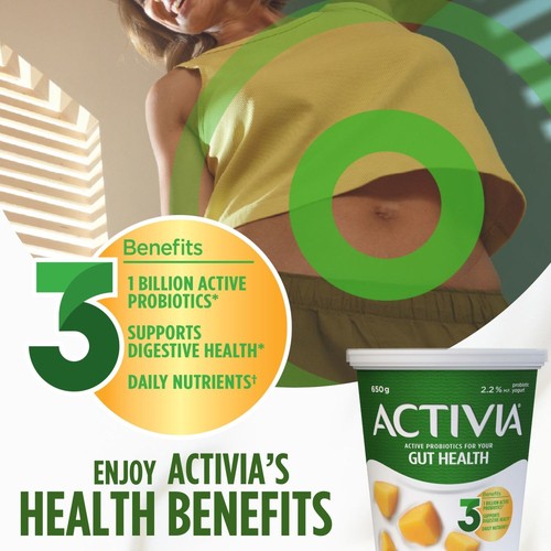 Activia 2.2% Probiotic Yogurt Mango 650 g
