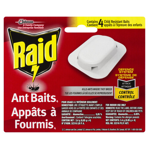 Raid Ant Baits Ant Killer And Trap 4 Baits - Voilà Online Groceries & Offers