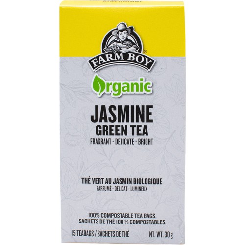 Farm Boy Organic Green Tea Jasmine 15 Tea Bags 