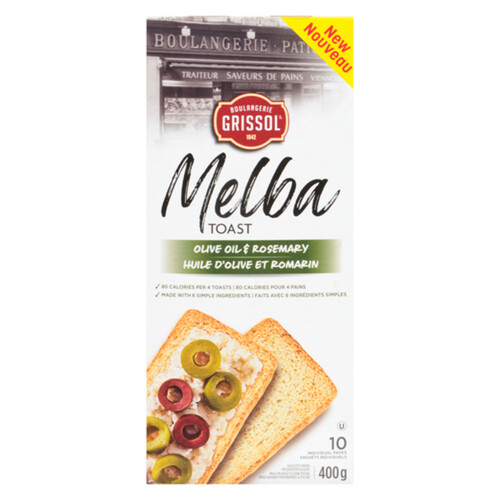 Grissol Melba Toast Olive Oil & Rosemary 400 g