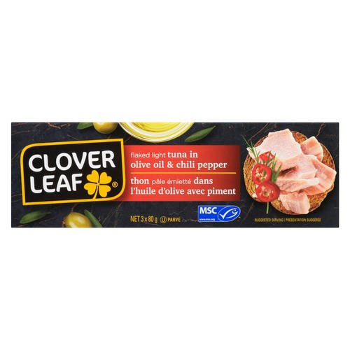 Clover Leaf Flaked Light Tuna Olive Oil & Chili Pepper 240 g