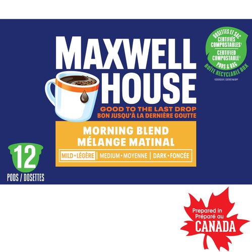 Maxwell House Coffee Pods 100% Arabica Morning Blend 12 K-Cups 114 g