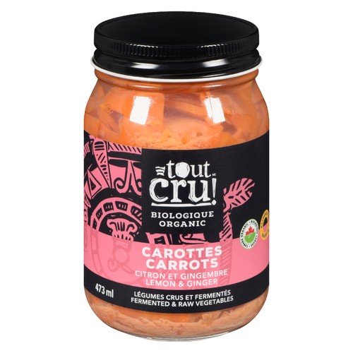 Tout cru! Catrina - with Lemon and Ginger Fermented Organic Carrots 473 ml