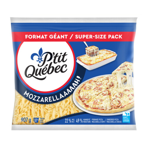 P'tit Quebec Cheese Mozzarella Shredded 907 g