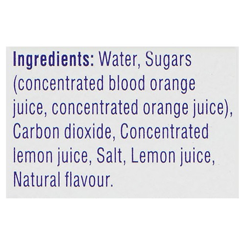 Sanpellegrino CIAO! Flavoured Sparkling Water Blood Orange 6 x 330 ml (cans)