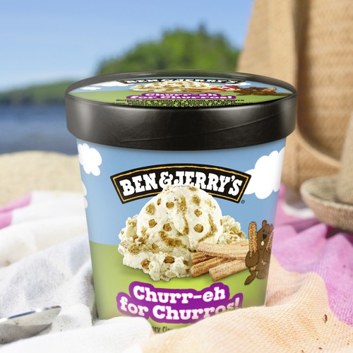 Ben & Jerry's Ice Cream Churr-Eh For Churros!™ With Fairtrade Ingredients 473 ml