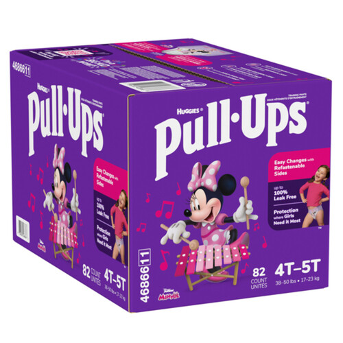 Huggies Pull-Ups Girls' Potty Training Pants 4T-5T 82 Count