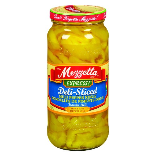 Mezzetta Banana Pepper Rings Pickled Mild 375 ml