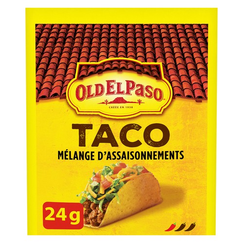 Old EL Paso Tacos mélange d'assaisonnement pour 24 g