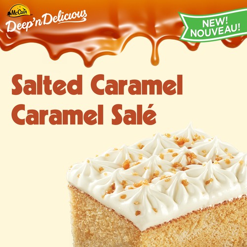 McCain Deep'n Delicious Frozen Cake Salted Caramel 510 g