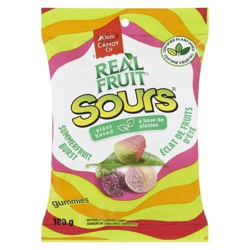 Dare Real Fruit Candy Sours Gummies Summer Fruit Burst 180 g