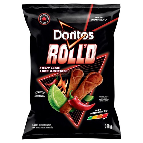 Doritos Roll’d Tortilla Chips Fiery Lime Flavoured 280 g
