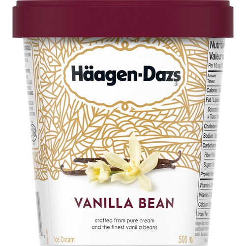 Häagen-Dazs Crème glacée à la gousse de vanille 500 ml
