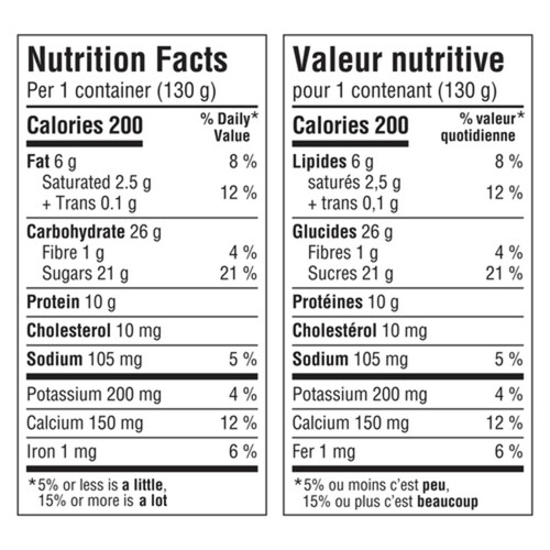 Liberté Greek Yogurt Crunch Vanilla Bean 2 x 130 g Voilà Online