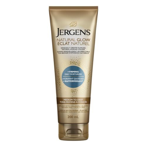 Jergens Natural Glow Medium to Deep Tanning Firming Moisturizer 200 mL