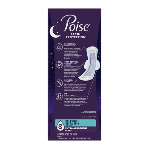 Poise Pads Long Length Convenience Pack 20 Count