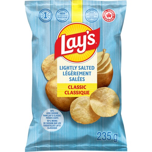 Lay's Potato Chips Lightly Salted 235 g
