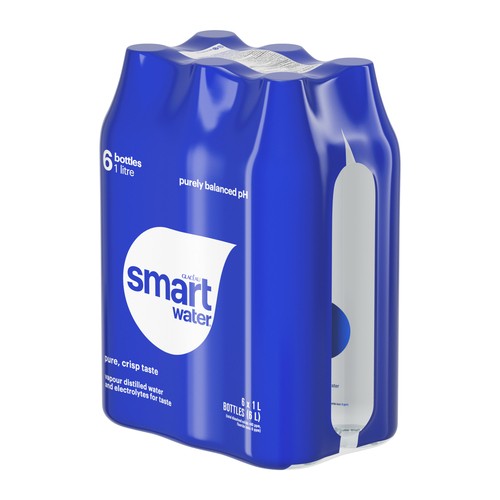 Glaceau Smartwater Water 6 x 1 L (bottle)